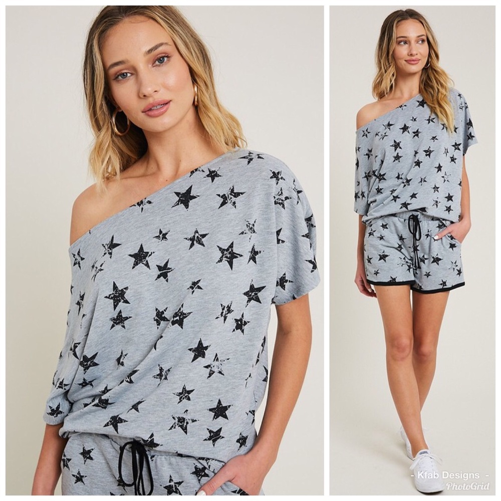 ⭐️LAST 1! STAR One Shoulder Super Soft Tunic! - Picture 3 of 8
